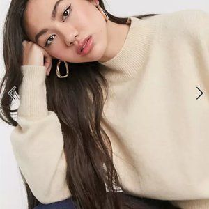 & Other Stories High neck sweater Warm Beige S